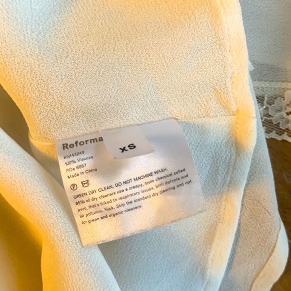 XS Reformation Lace Tank with Square Neckline - Picture 6 of 6